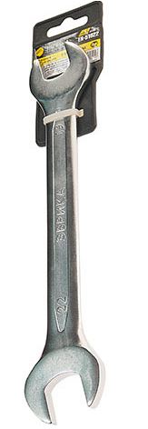 Ключ рожковый 19x22мм (Chrome vanadium) на держателе  PRO ЭВРИКА