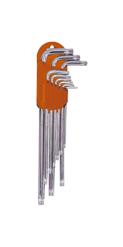 Набор ключей TORX 9пр. TH10-TH50 с отверстием "AV Steel" AV-369309