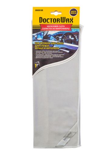 Микрофибра для стекол и интерьера. 40x40 см. DoctorWax 9910R