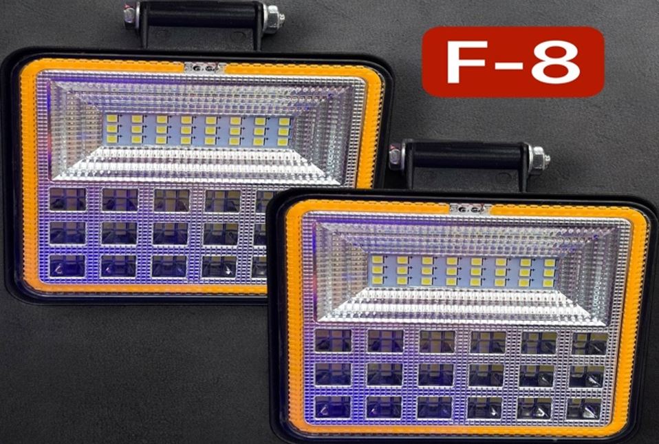 Фары светодиодные к-т 2шт 56W MODEL-F8 С ГАБАРИТОМ 12-24