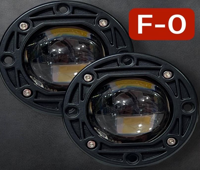 Фары светодиодные к-т 2шт MPDEL-F0 круглый БЕЛЫЙ-ЖЕЛТЫЙ 12-24