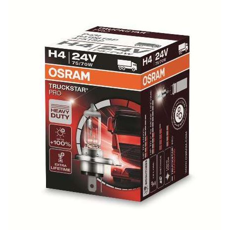 Автолампа H4 (75/70) P43t-38 +100% TRUCKSTAR PRO 24V OSRAM /1/10/100/