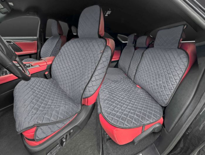 Накидки 2D PSV Zvezda Next (Серый), комплект на весь салон, велюр