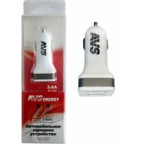 Адаптер USB AVS 2 порта UC-323 (3,6А)
