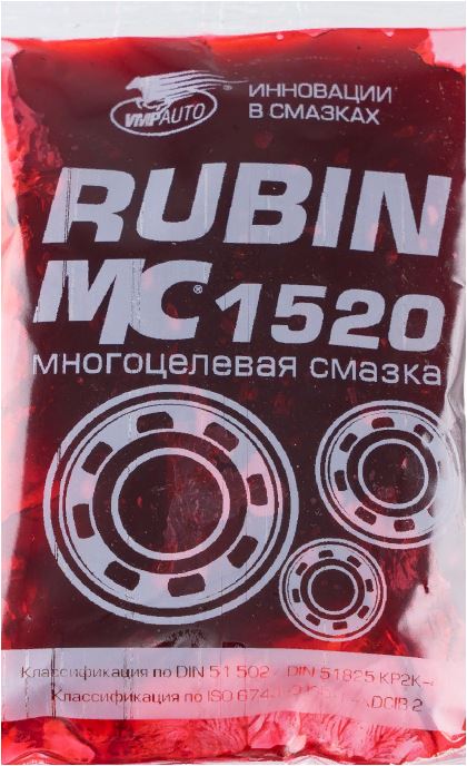 Смазка МС 1520 RUBIN многоцелевая, универсальная, водостойкая EP-2, стик-пакет, 90 г. 1406