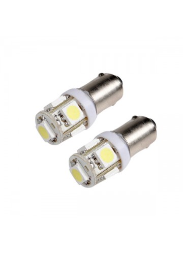 Автолампа T8 5SMD Маяк Led 12V BA9S WHITE (габарит)