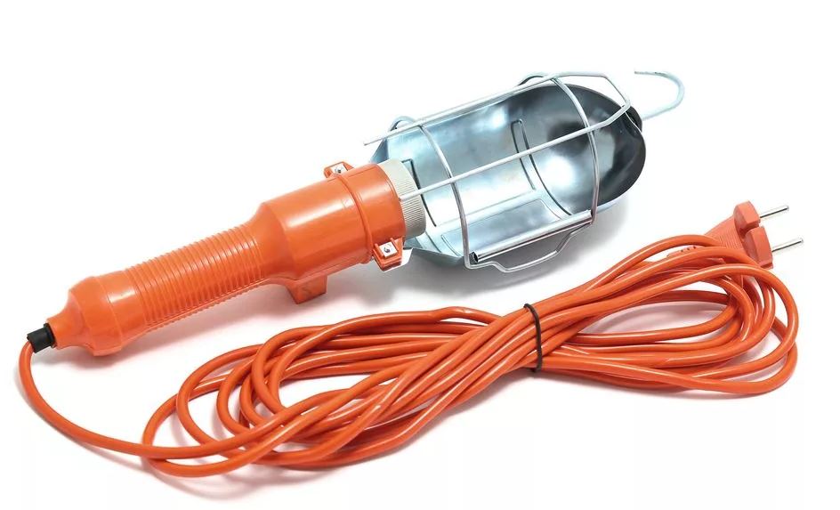 Лампа переноска 220V гаражная LP-22010 под лампу E27 до 60W, длина провода 10м