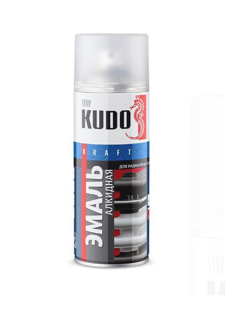 Краска-спрей KUDO для радиаторов отопления черная матовая (520 мл) (KU-5103)