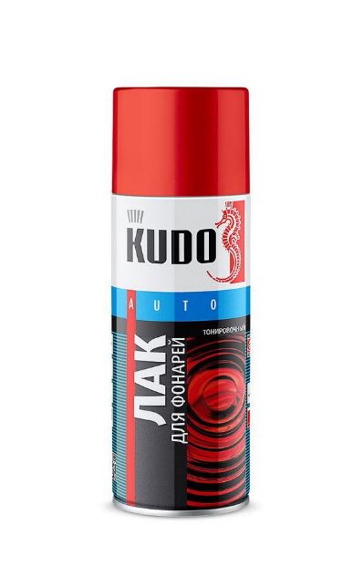 Лак KUDO акриловый для тонировки фонарей (520 мл) красный (KU-9022)