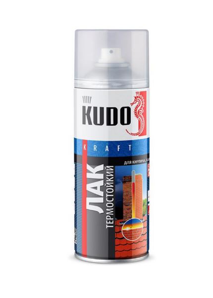 Лак KUDO термостойкий (520 мл) аэрозоль (KU-9006)