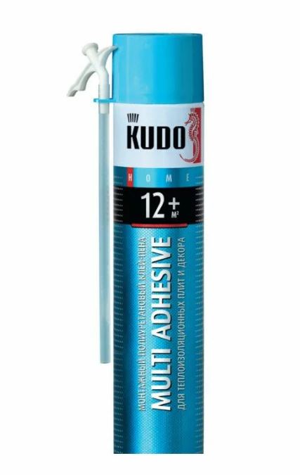 Клей-пена монтажный бытовой для теплоизоляции и декора KUDO HOME 12+ (1000 мл) (KUPH10UAU)