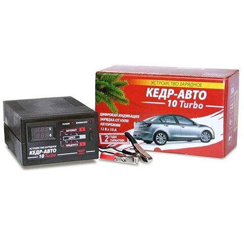 Зарядное устройство для акб КЕДР 10 Turbo (до 120 а/ч, 12В)
