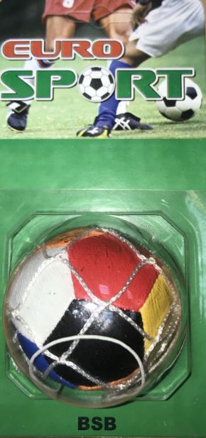 Подвеска Мяч футбольный цветной, в сетке. блистер