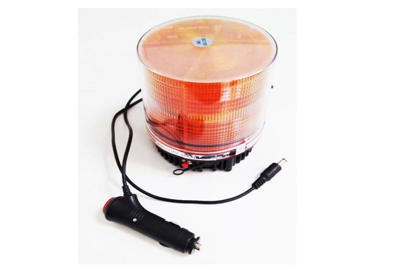 Маяк автономный светодиодный 838 Y PRETY оранжевый Стробоскоп-9 на магните зарядка от прикуривателя