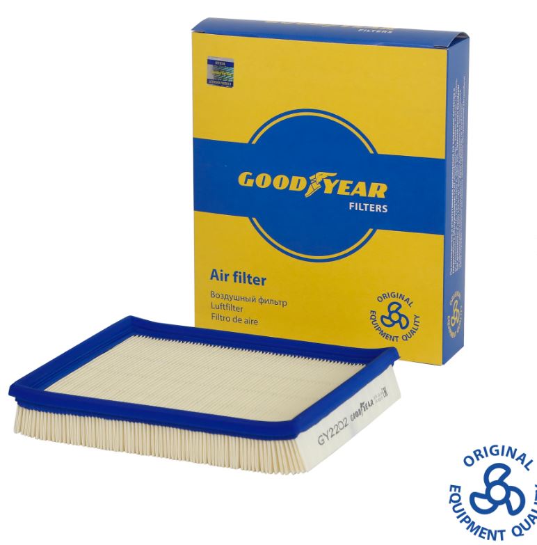 Фильтр воздушный автомобильный Goodyear GY2202 для а/м DAEWOO: ESPERO, NEXIA (1.5 (c 1995по 1997), 1