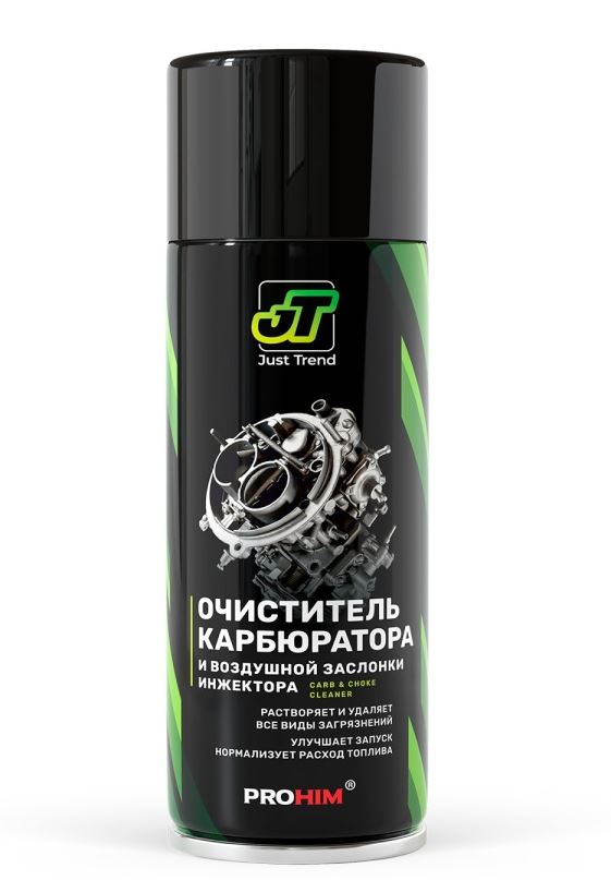 Очиститель карбюратора и воздушной заслонки инжектора (аэрозоль 520 мл.) JT-09 /1/12/
