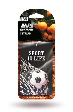 Ароматизатор подвесной сухой AVS APS-030 Sport is Life (аром. Citrus/Цитрус) (бумажные)