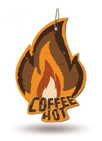 Ароматизатор подвесной сухой AVS AFP-002 Fire Fresh (аром. Coffee Hot/Кофе) (бумажные)
