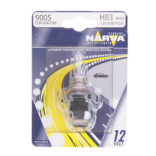 Автолампа HB3/9005 (60) P20d (блистер) 12V NARVA /1/10