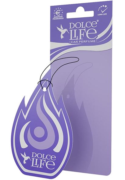 Ароматизатор подвесной картонный Dolce Life "Flame" с пробником аромата Парфюм /1/50/