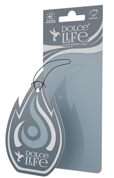 Ароматизатор подвесной картонный Dolce Life "Flame" с пробником аромата Новая Машина /1/50/