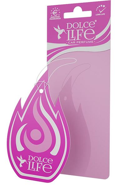 Ароматизатор подвесной картонный Dolce Life "Flame" с пробником аромата Секс элексир /1/50/