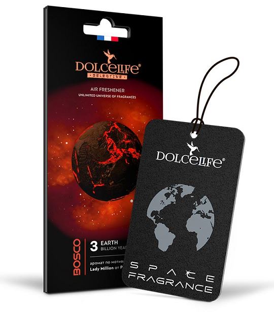 Ароматизатор подвесной картонный Dolce Life с пробником аромата БОСКО / Bosco аналог One Million /1/