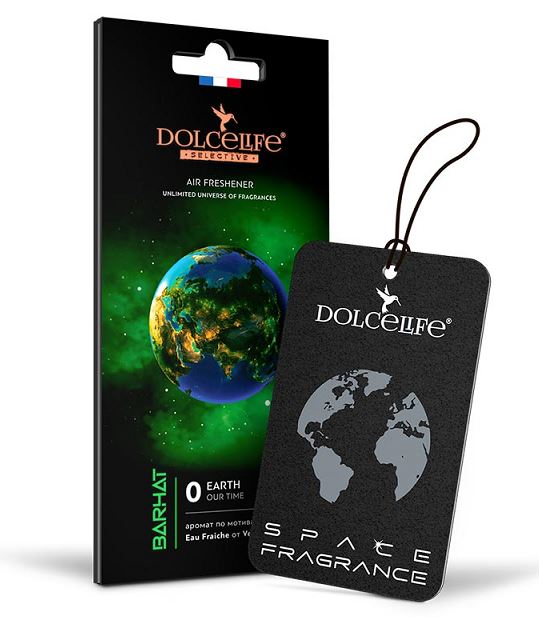 Ароматизатор подвесной картонный Dolce Life с пробником аромата БАРХАТ / Barhat аналог Еu Fraiche /1