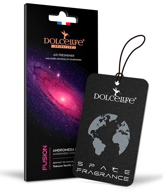 Ароматизатор подвесной картонный Dolce Life с пробником аромата Fusion/ Tom Ford Tobacco Vanilla /1/