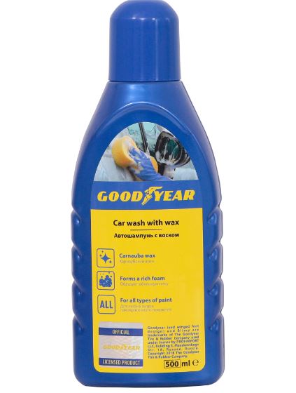 Автошампунь с воском пластиковая бутылка 500мл GOODYEAR GY000801