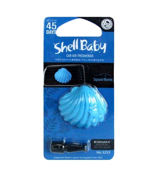 Ароматизатор на дефлектор Shell Baby полимерный Squash Marine/Морская свежесть
