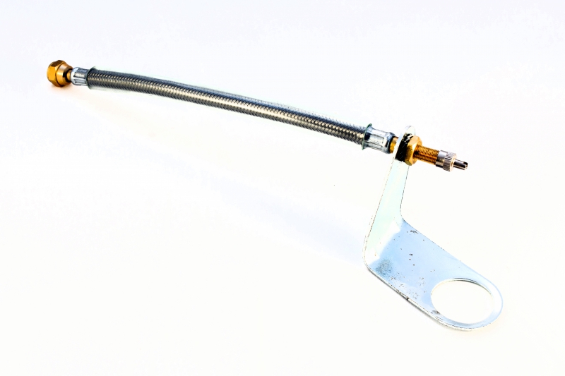Удлинитель подкачки 250мм резиновый в метал. оплетке с крепежом НОРМ EXFM
