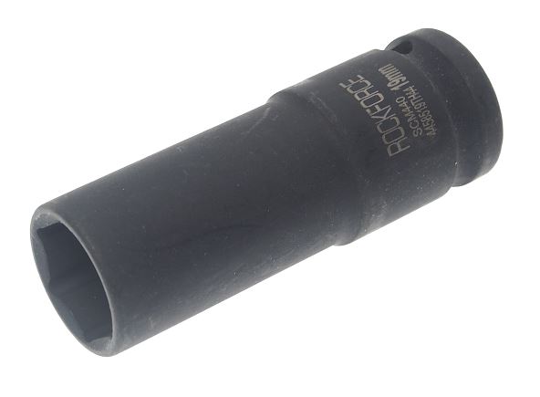 Головка торцевая 19мм 1/2" 6-гранная ударная удлиненная L=80мм тонкостенная сталь повышенной прочно