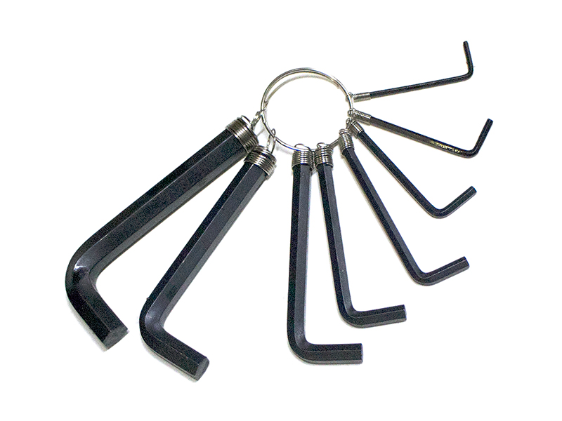 Набор ключей шестигранных  8пр. 2-2,5-3-4-5-6-8-10 мм Г-образных имбусовых  DolleX AW-348