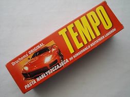 Полироль "Tempo ORIGINAL" (НОВ. уп - КРАСНАЯ) для новых машин 120 г [40] (Чехия)