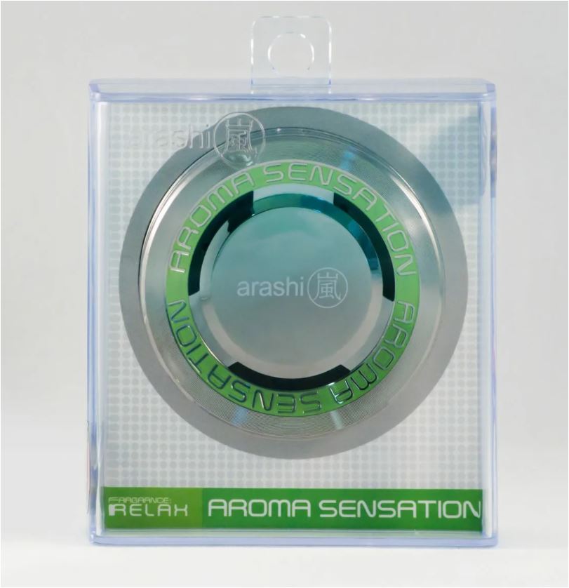 Ароматизатор на дефлектор Arashi меловой "Relax" зеленый 8гр SNAR7 Aroma Sensation