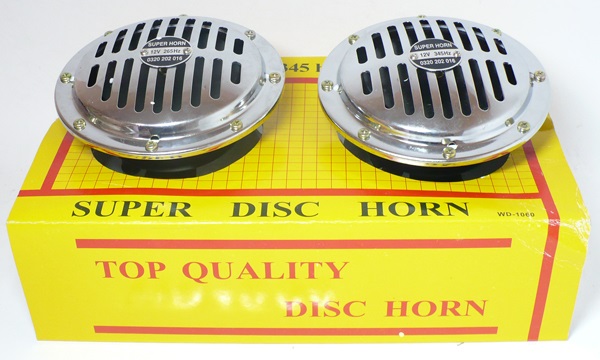 Сигнал звуковой электрический WD-1060 "WAYDONG  SUPER HORN" хром 12V/290Hz/345Hz/