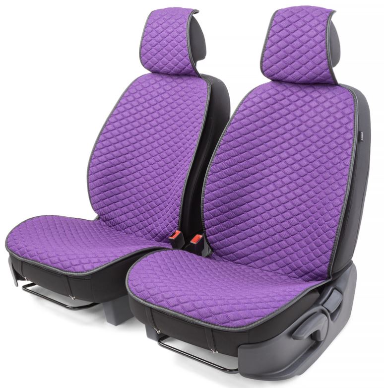 Накидки на передние сиденья Car Performance CUS-1032 VIOLET 2 шт. мат  fiberflax (лен) фиолет