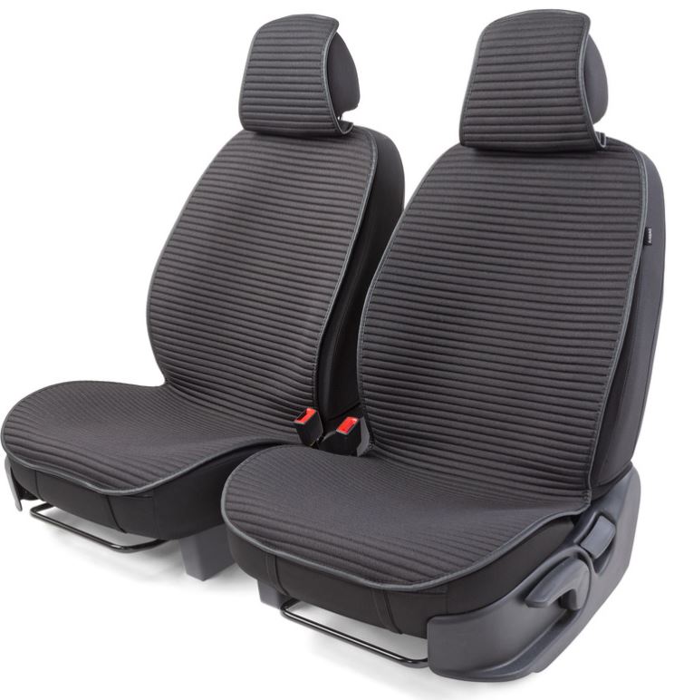 Накидки на передние сиденья Car Performance CUS-1042 BK 2 шт. материал  fiberflax (лен), чёрн