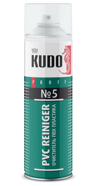 Очиститель ПВХ пластика KUDO PVC Reiniger № 5 (650 мл) аэрозоль (KUPP06PVC05)
