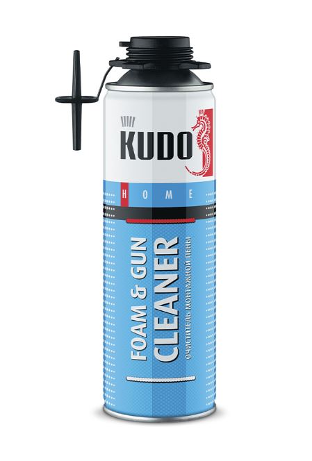 Очиститель пены монтажной KUDO (210 мл) серия HOME (застывшей) (KUPH02R)