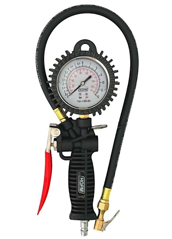 Пистолет подкачки TCP-630 (Стрелочный) 1/4" (13 мм) 0-12 bar шланг 60см блистер