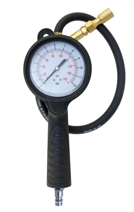 Пистолет подкачки TCP-880 (Стрелочный) 1/4" (13 мм) 0-12 bar шланг 55см картон.коробка