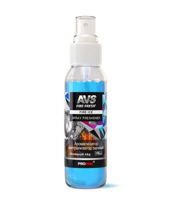 Ароматизатор нейтрализатор запахов AVS AFS-009 Stop Smell (аром.Fire Ice/Огнен. лёд) (спрей 100мл.)